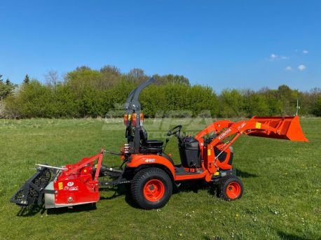 Traktor Kubota BX231 set + nakladač a rekultivátor